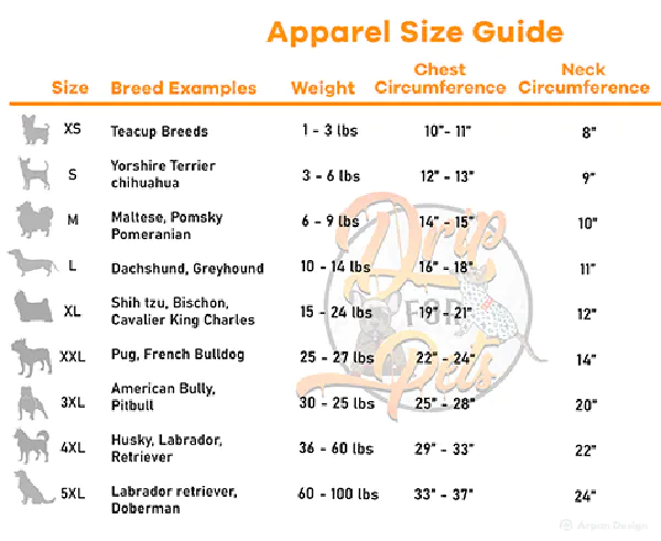 Dog sizing
